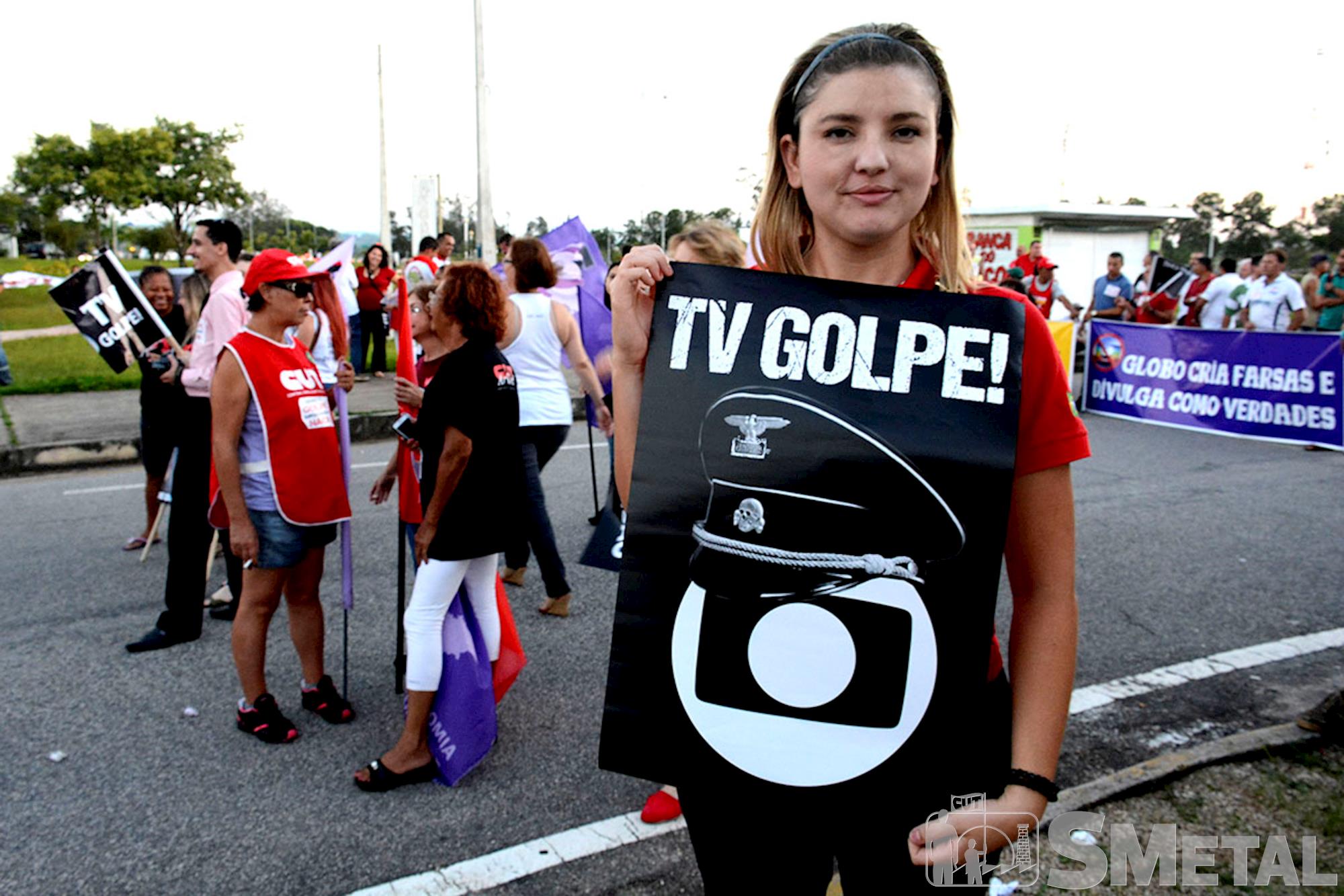 Movimentos realizam ato contra a Rede Globo