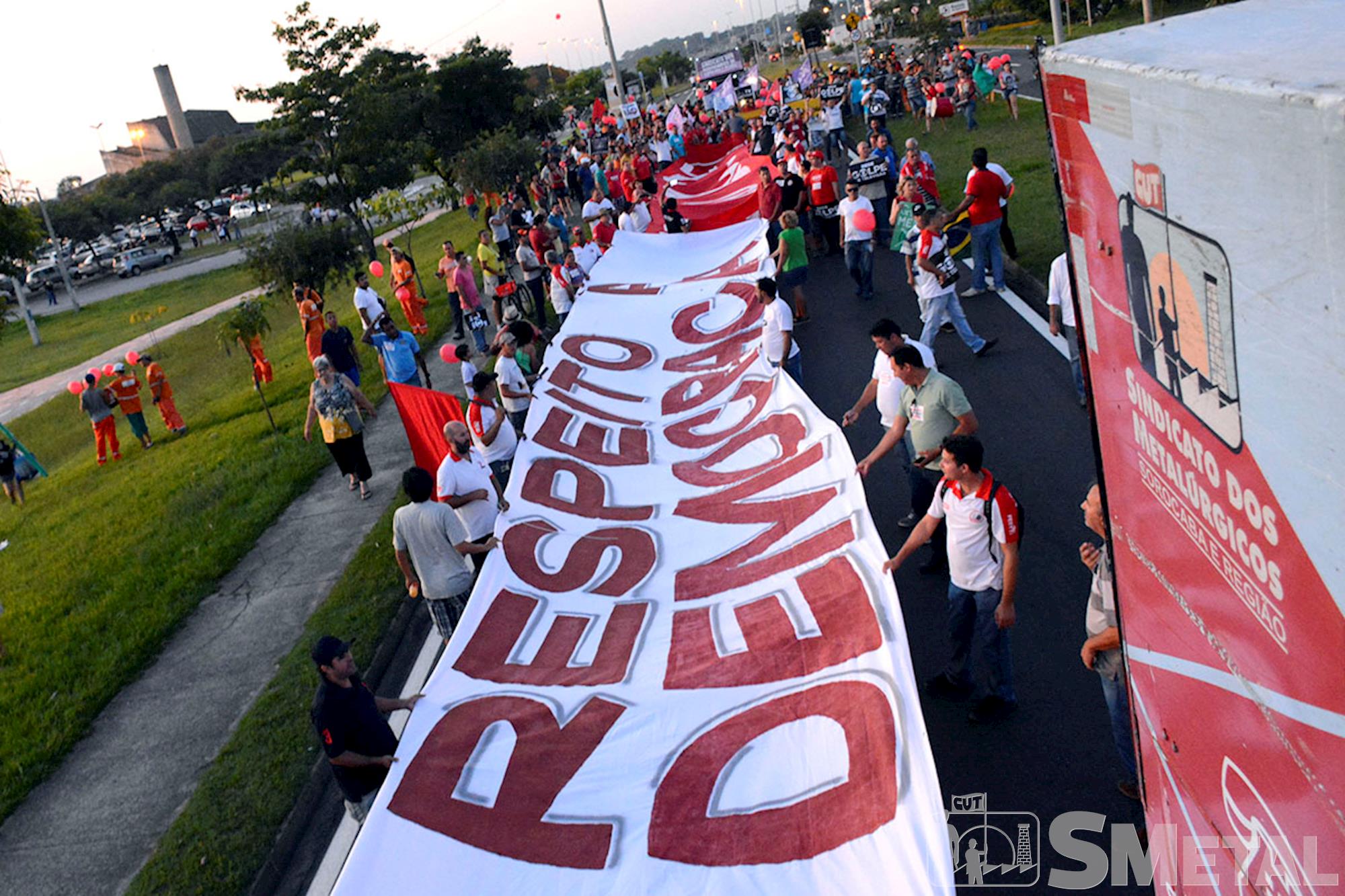 Movimentos realizam ato contra a Rede Globo