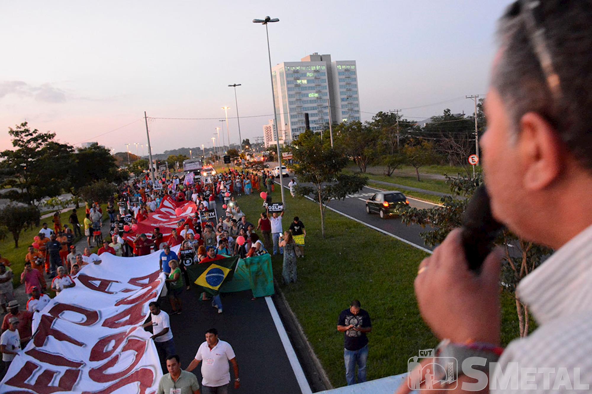 Movimentos realizam ato contra a Rede Globo