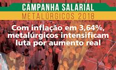Inflação acumulada fecha em 3,64%; FEM e SMetal lutam por aumento real