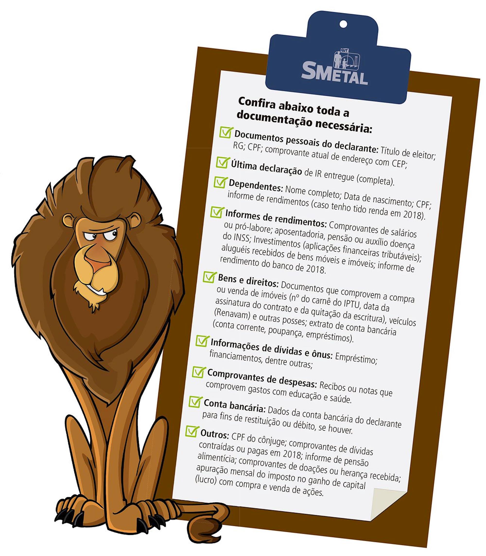Faça sua declaração de Imposto de Renda no SMetal