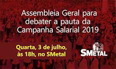Quarta-feira tem assembleia para debater a pauta da Campanha Salarial