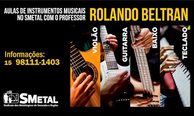 Faça aulas de instrumentos musicais no SMetal