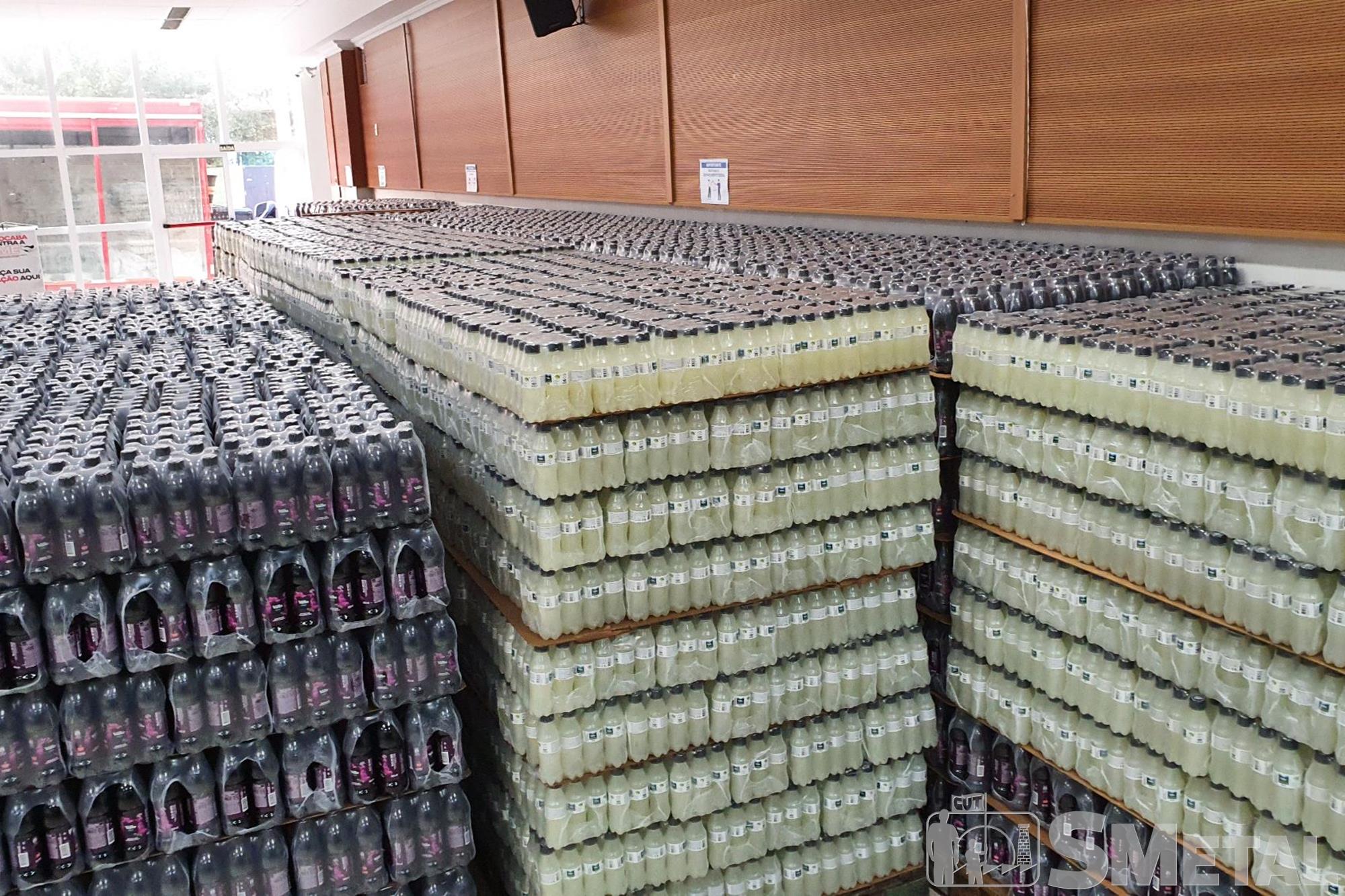 Banco de Alimentos entrega mais de 60 mil sucos doados pela Sorocaba Refrescos