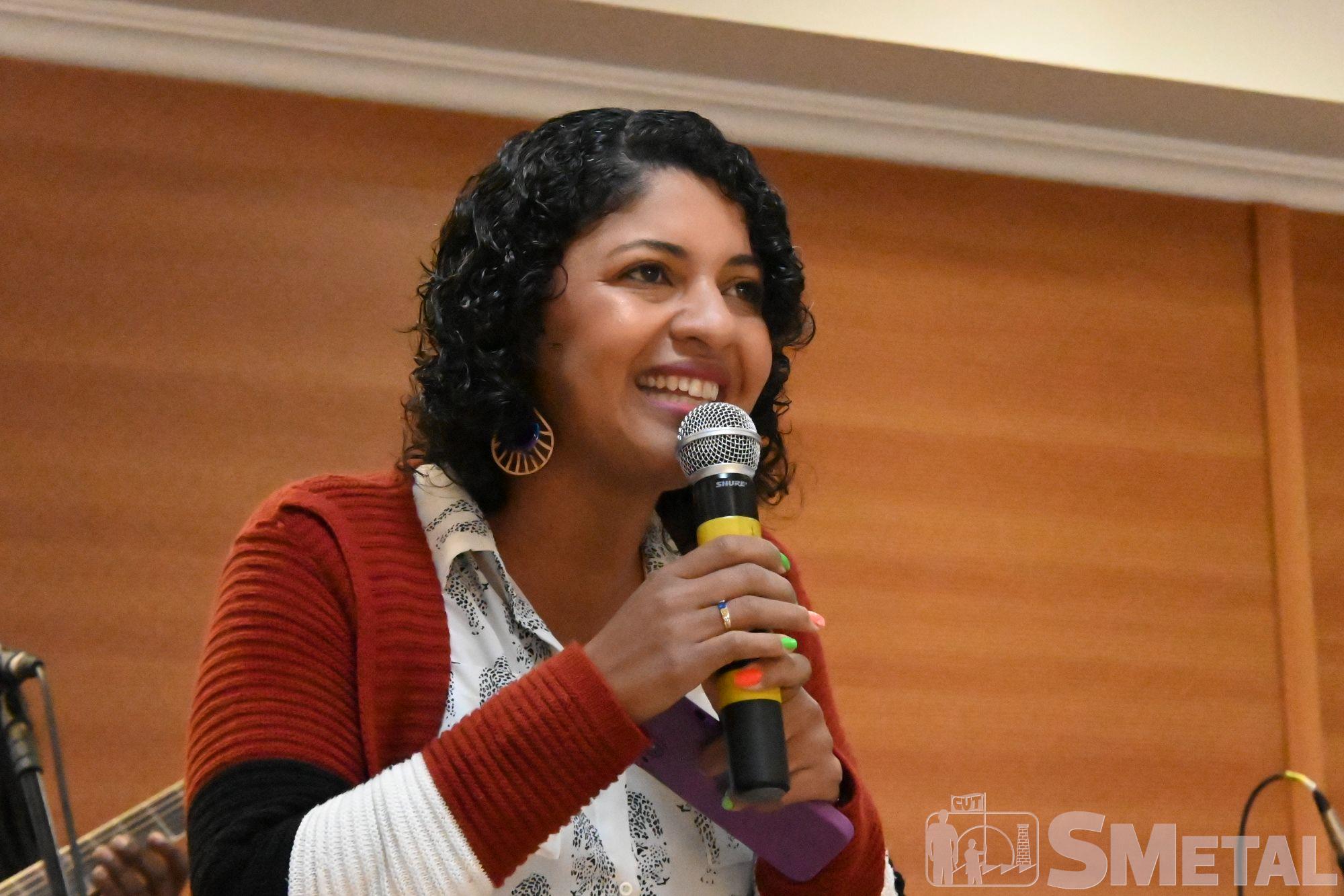 Foguinho e Mariana Mansano Maginador, Dia da Mulher Negra debateu luta, diversidade e resistência no SMetal