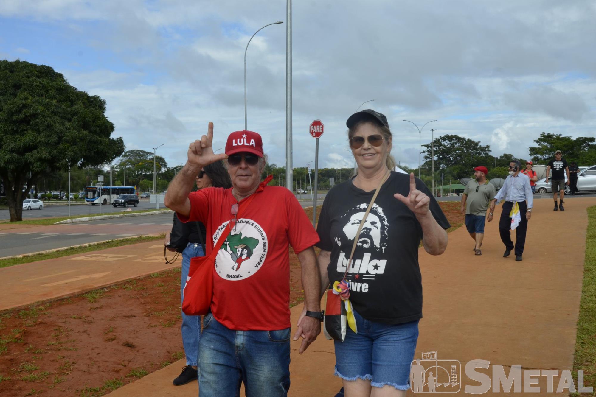 Vagner Santos , Diretores do SMetal e militantes participam da posse de Lula; veja as fotos
