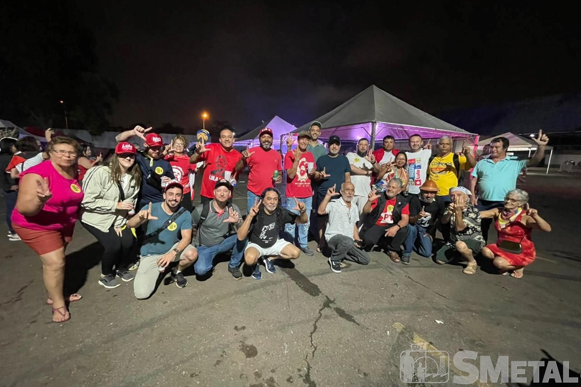 Diretores do SMetal e militantes participam da posse de Lula; veja as fotos
